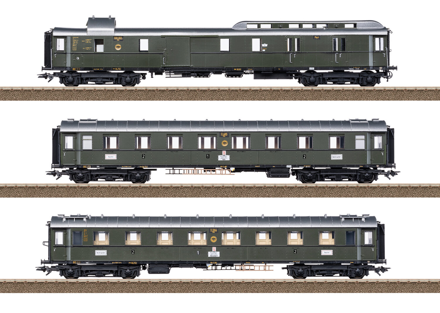 Trix 23650 DRG Schnellzugwagen-Set FD 226  3tlg